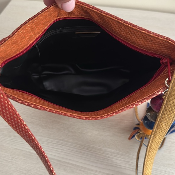 Vintage Sharif Leather Patchwork Shoulder Bag EUC - Picture 4 of 5